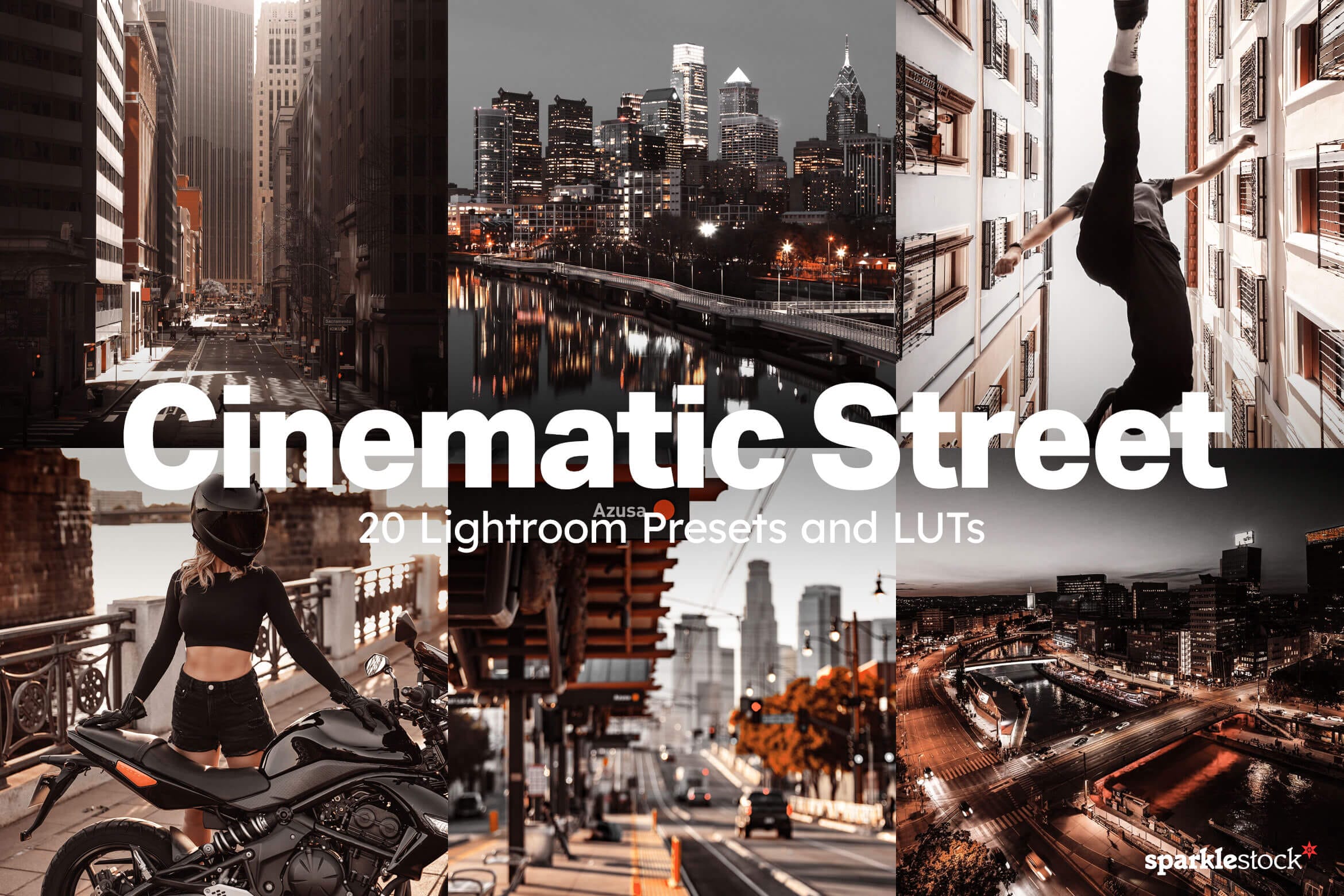 20 Cinematic Street Lightroom Presets and LUTs