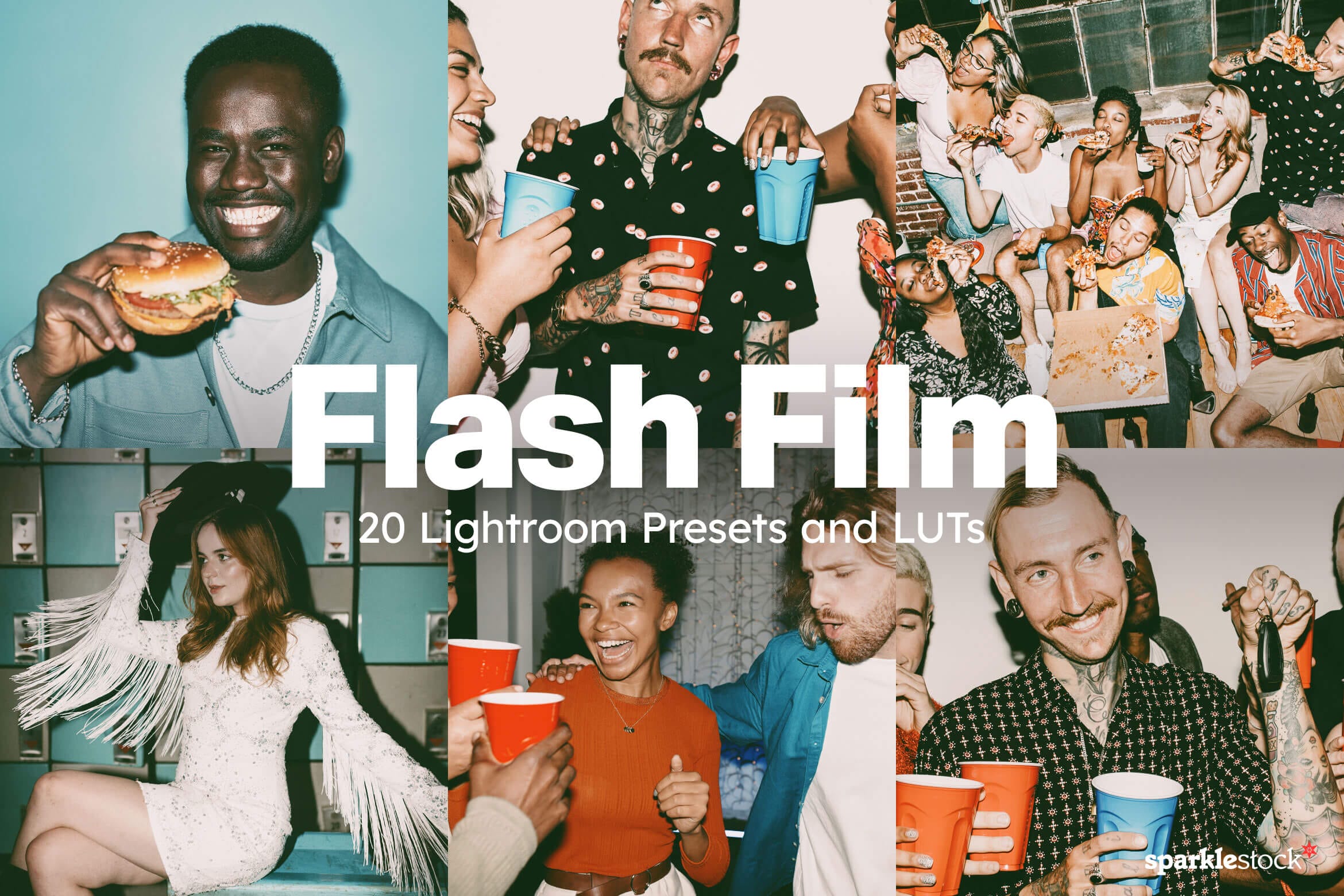 20 Flash Film Lightroom Presets and LUTs