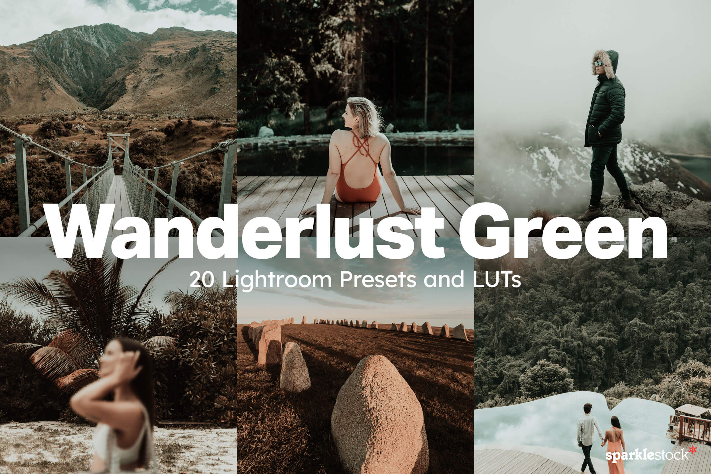20 Wanderlust Green Lightroom Presets and LUTs