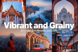 20 Vibrant and Grainy Lightroom Presets and LUTs