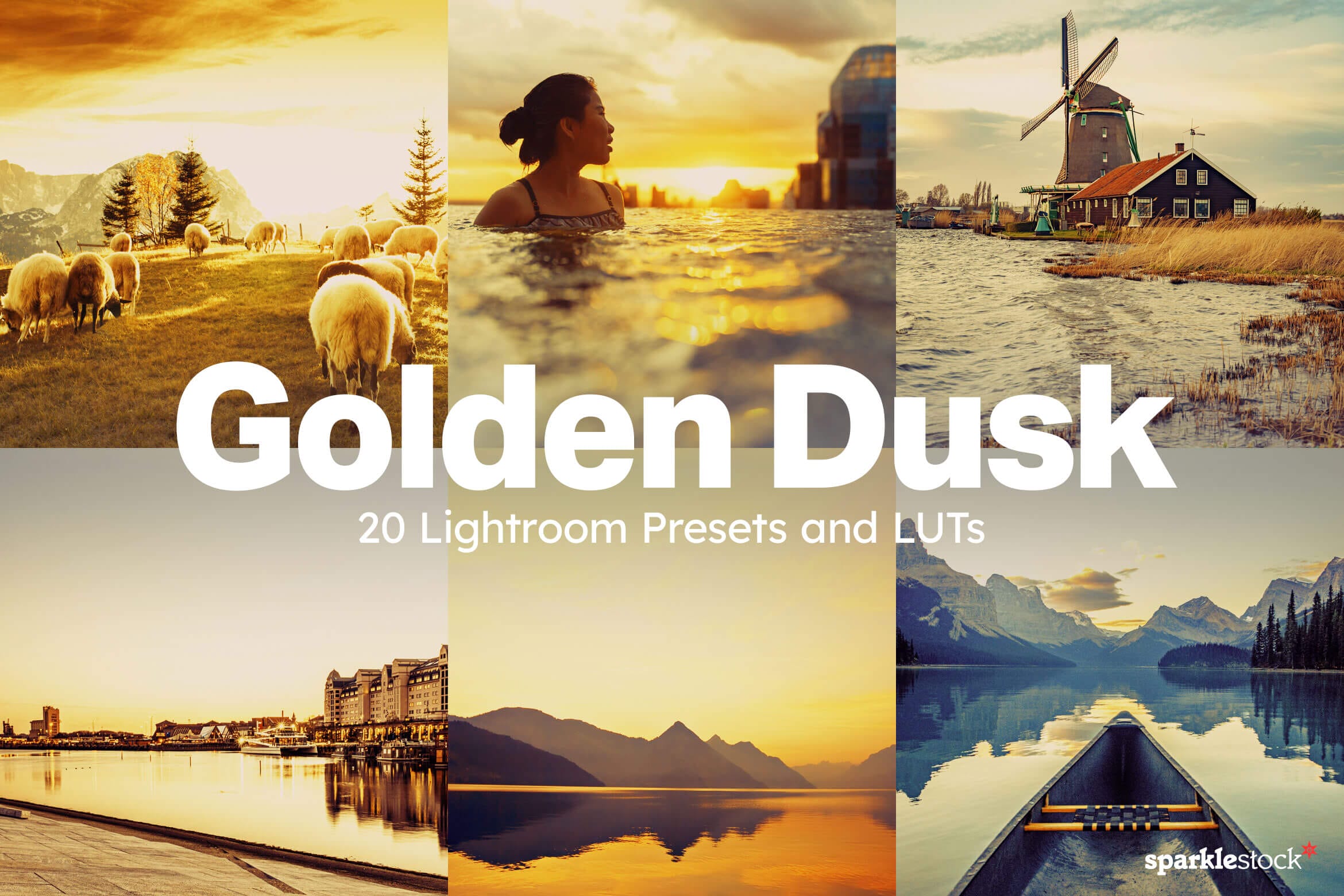 20 Golden Dusk Lightroom Presets and LUTs