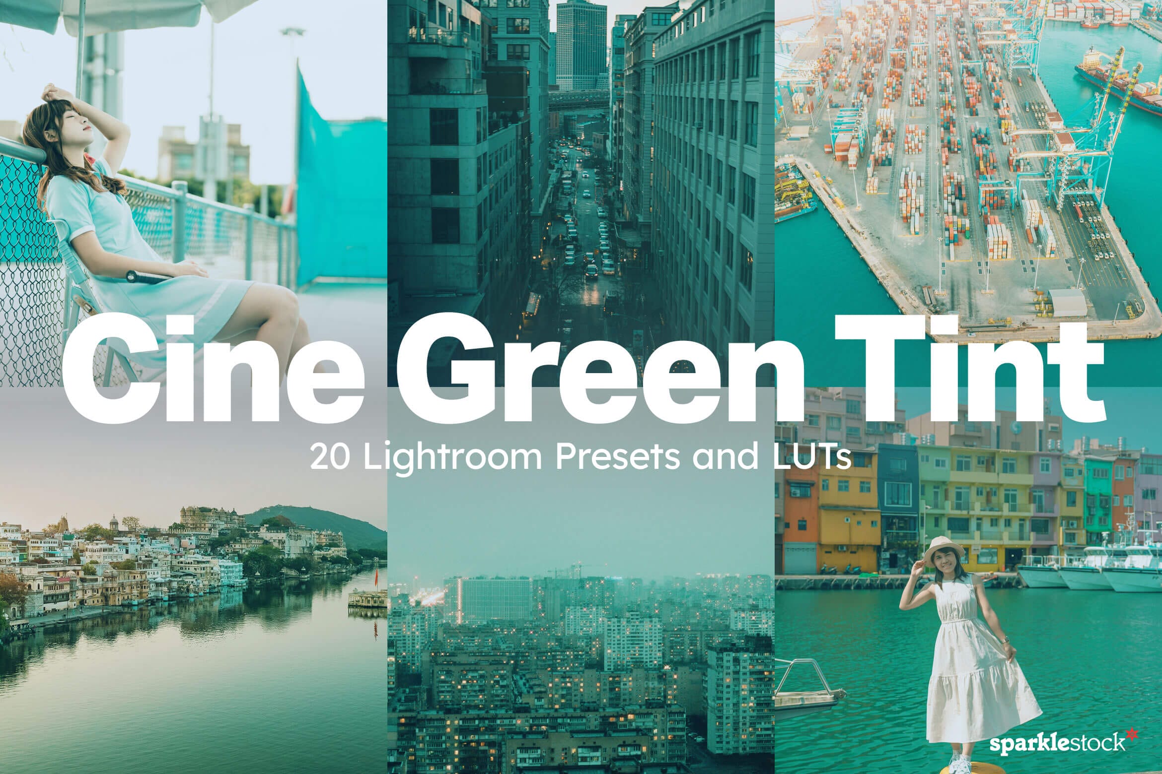 20 Cine Green Tint Lightroom Presets and LUTs