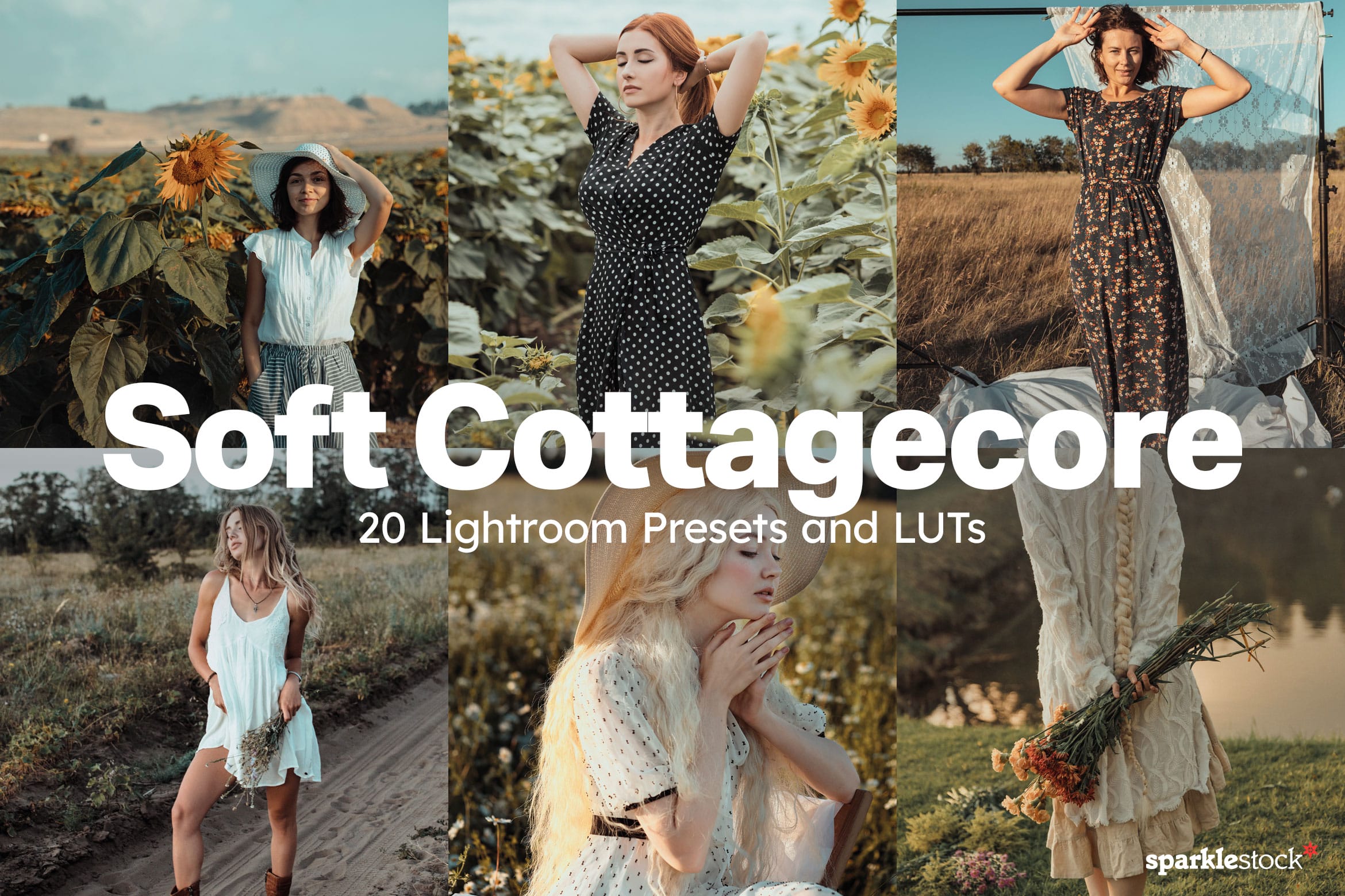 20 Soft Cottagecore Lightroom Presets and LUTs