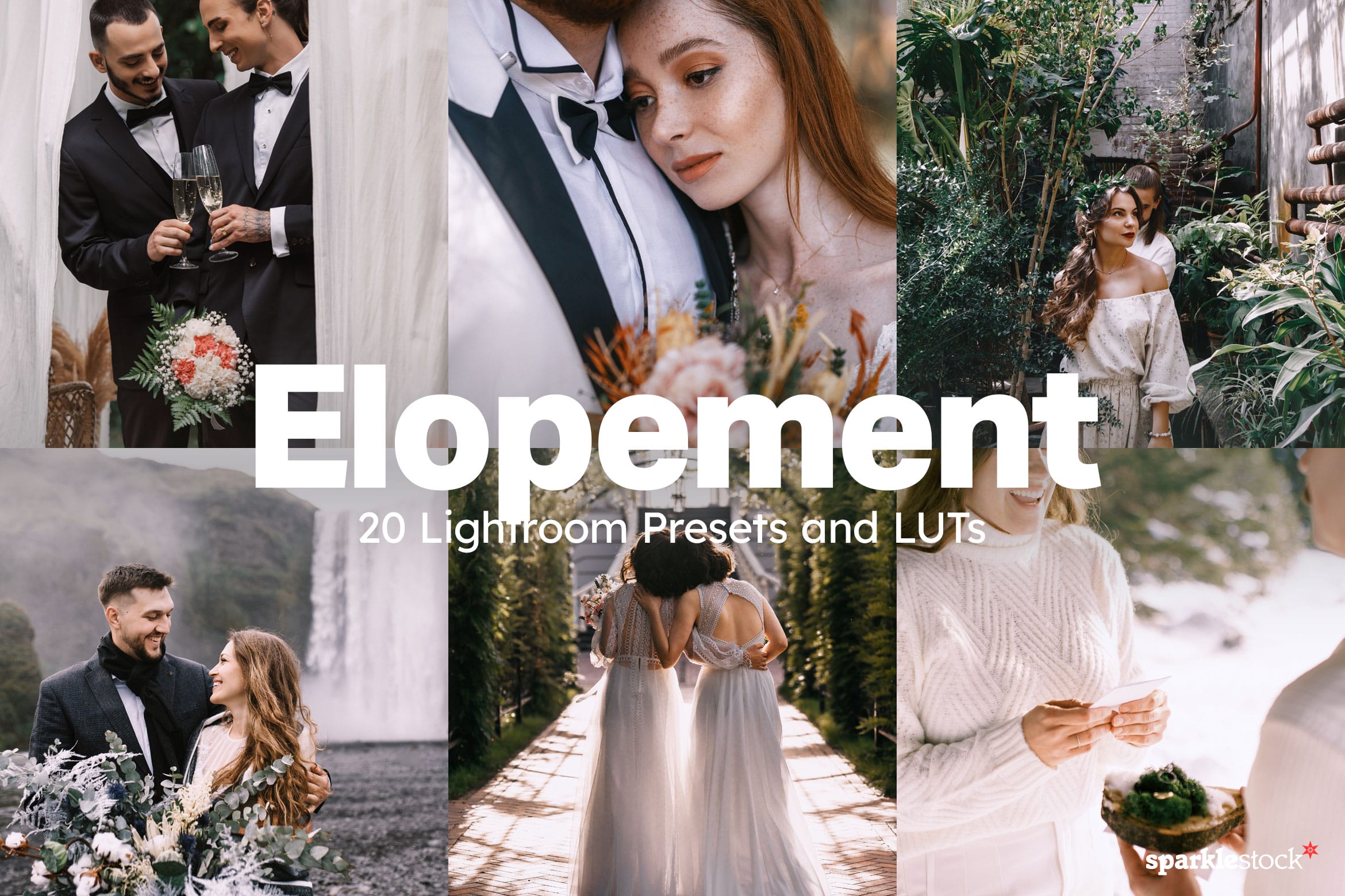 20 Elopement Lightroom Presets and LUTs