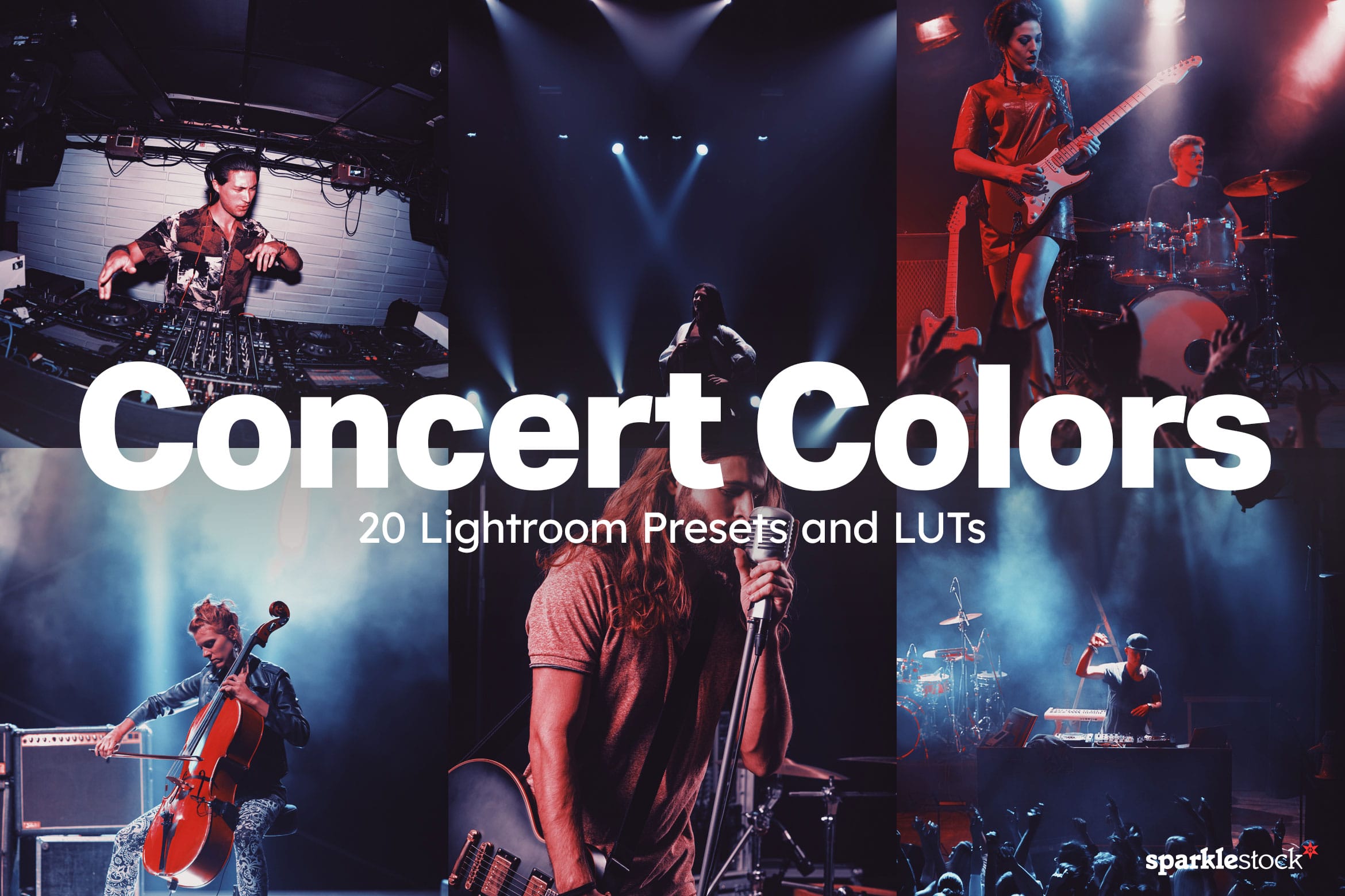 20 Concert Colors Lightroom Presets and LUTs