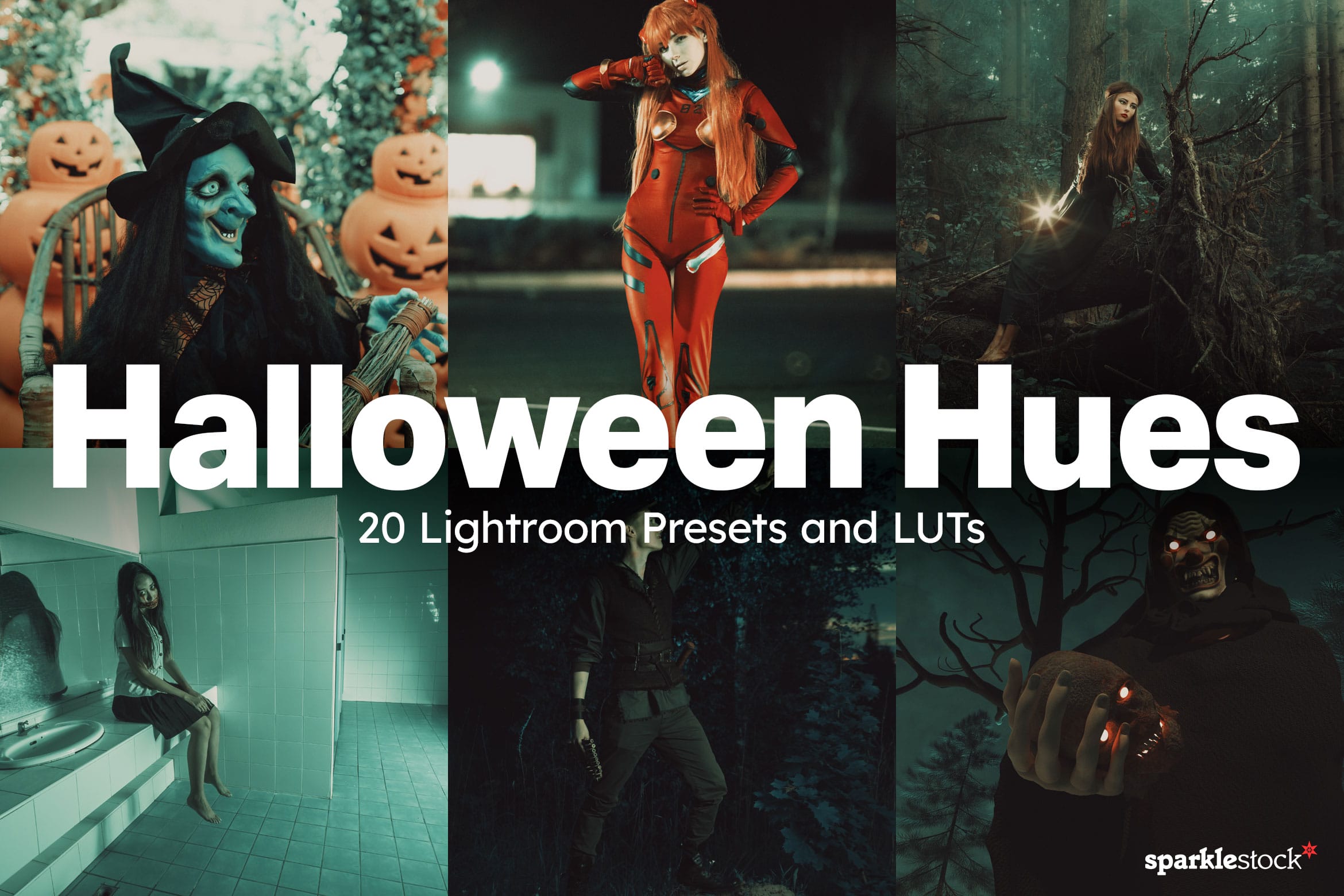 20 Halloween Hues Lightroom Presets and LUTs