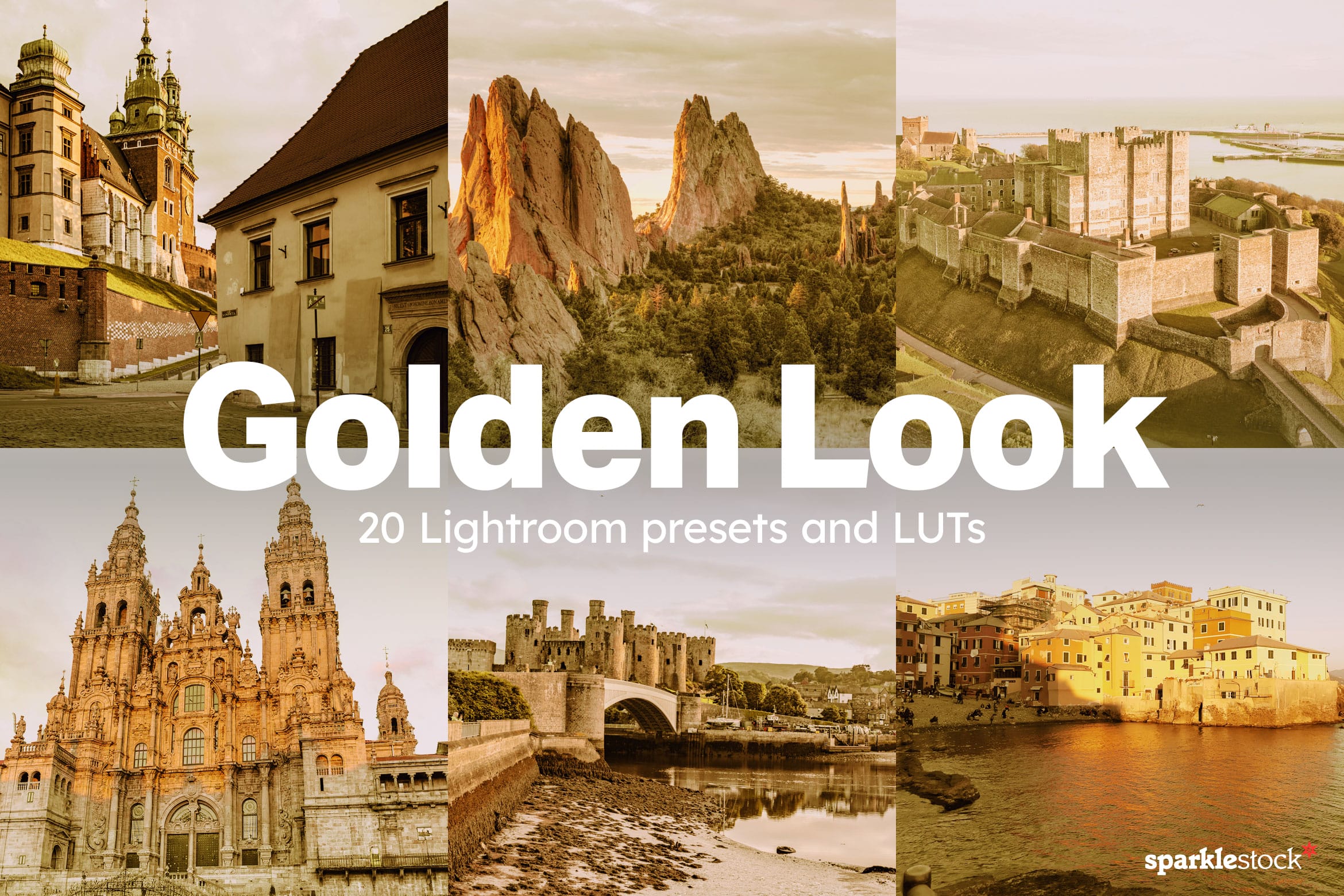 20 Golden Look Lightroom Presets and LUTs