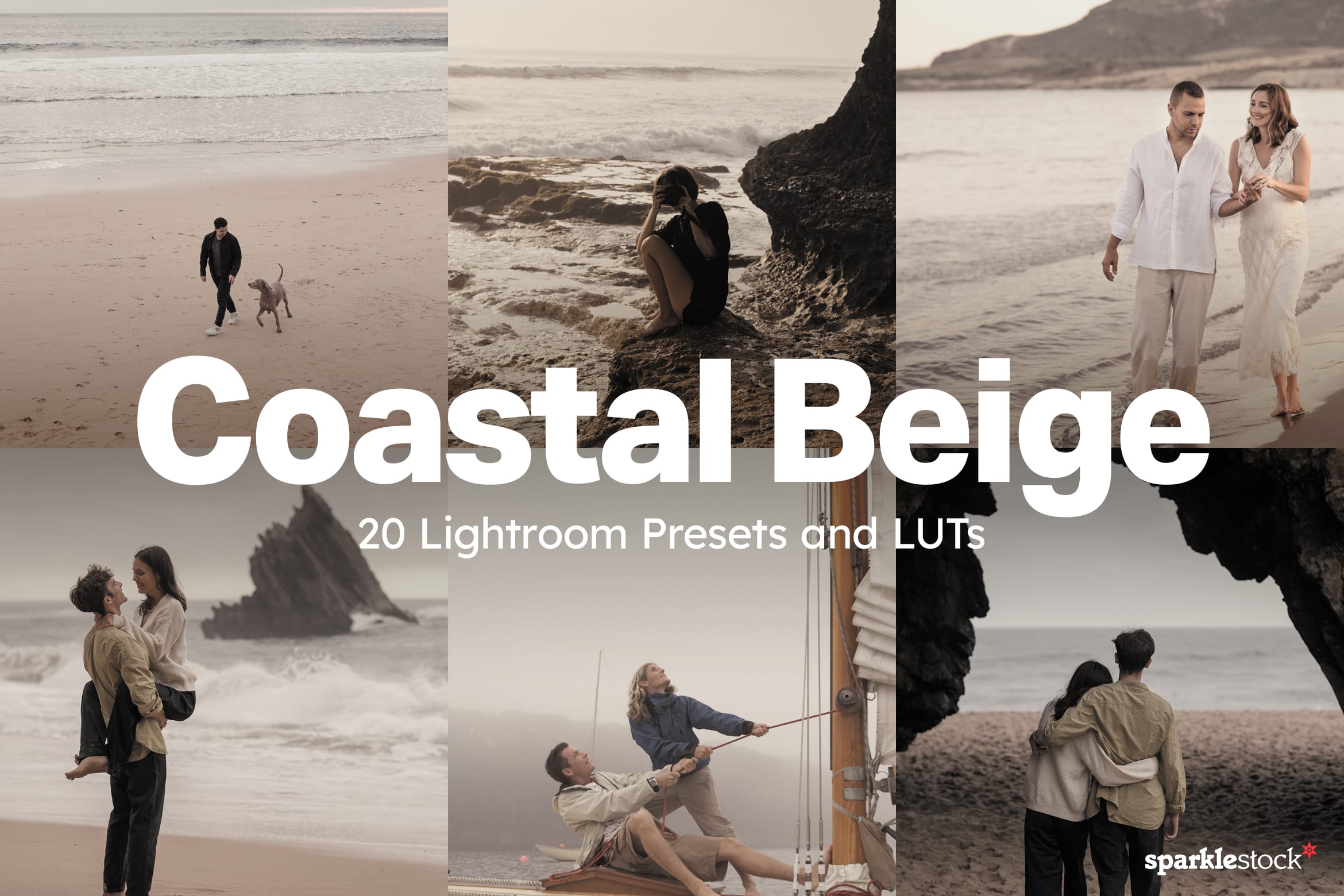 20 Coastal Beige Lightroom Presets and LUTs