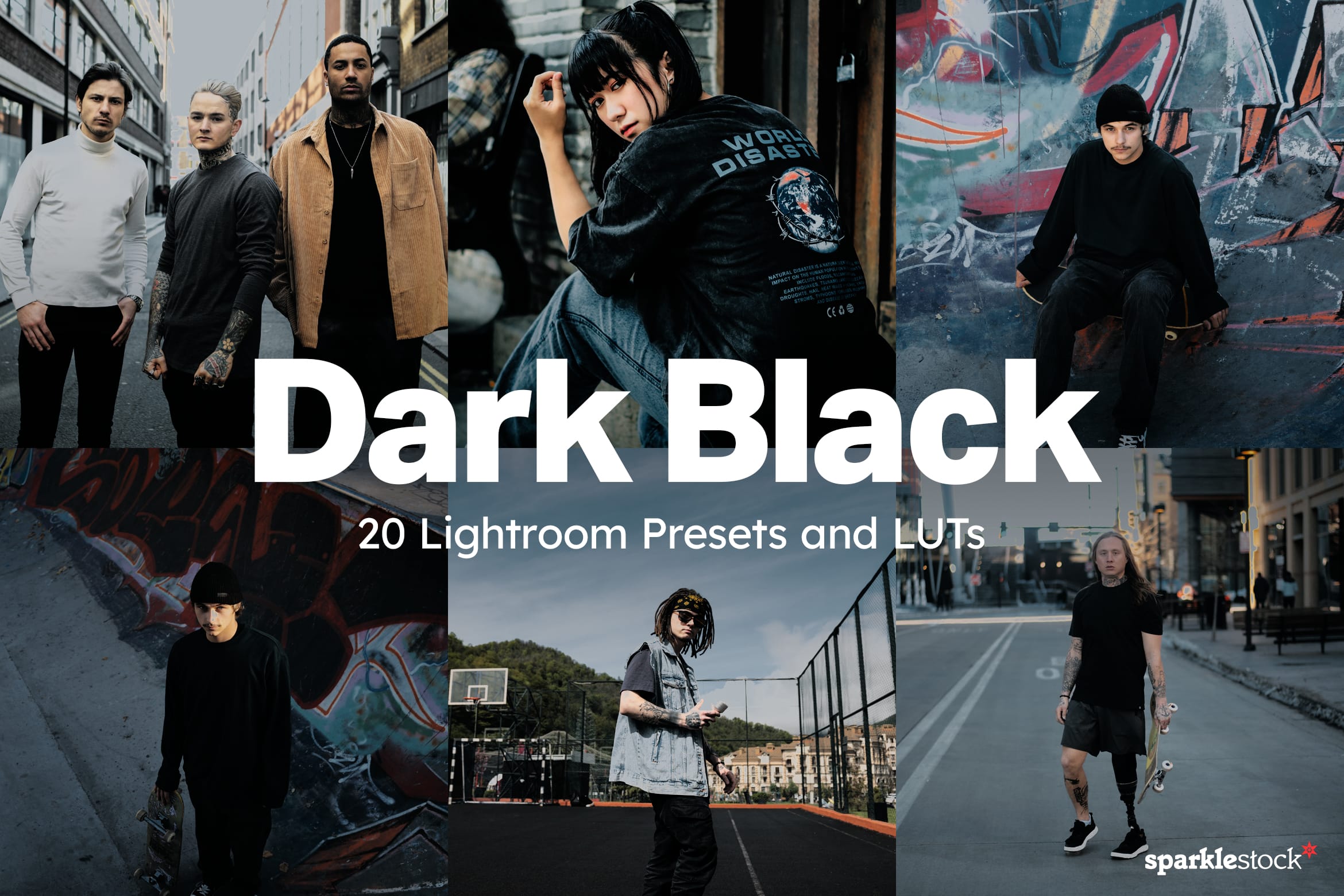 20 Dark Black Lightroom Presets and LUTs