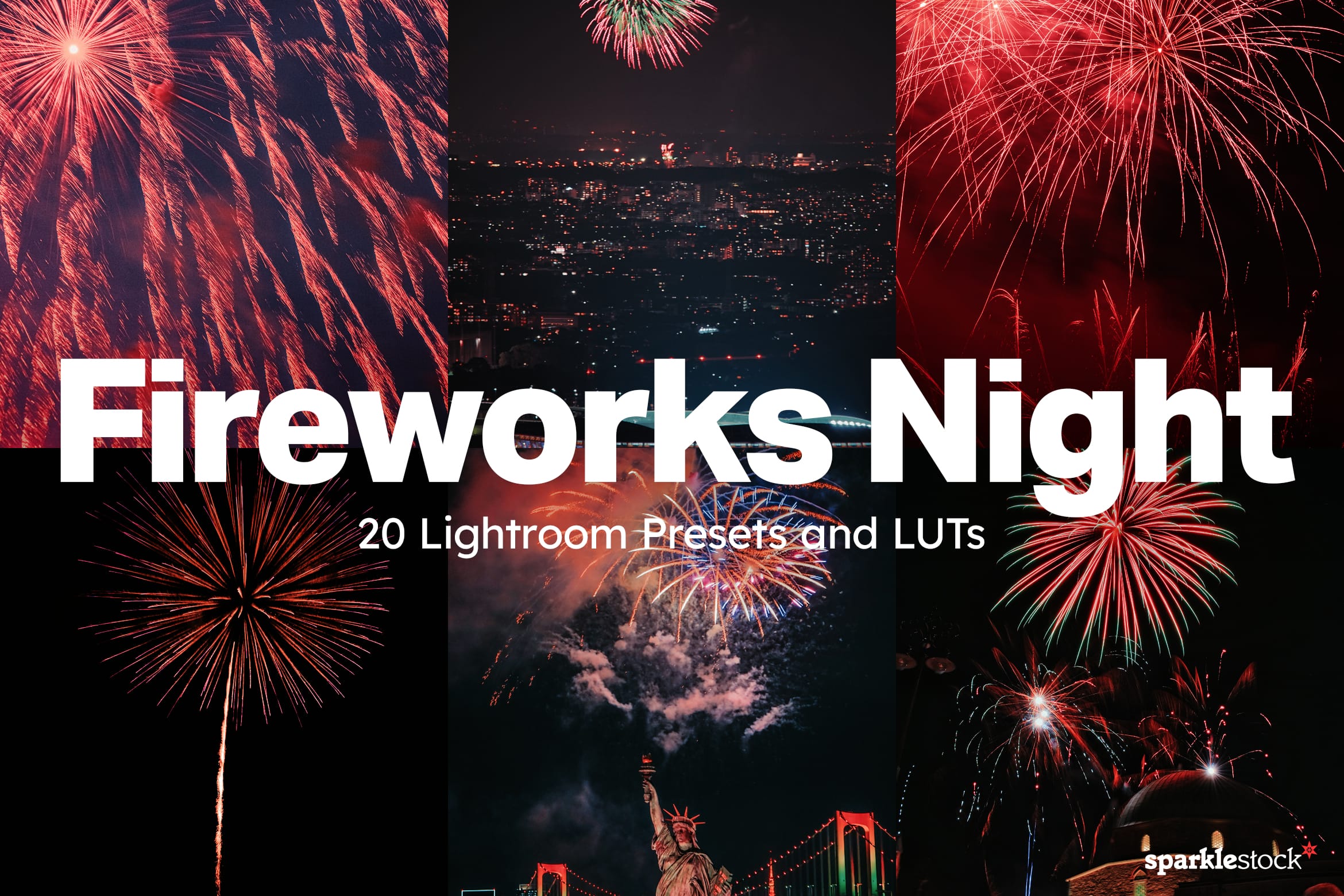 20 Fireworks Night Lightroom Presets and LUTs