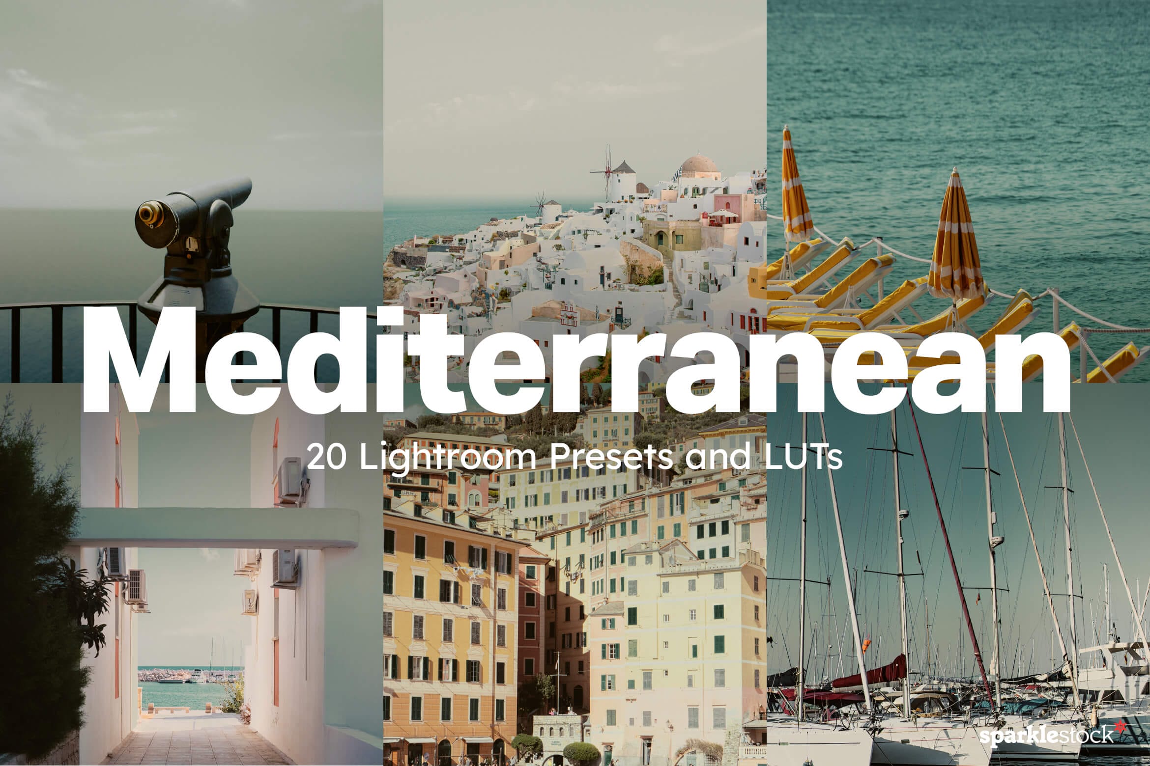 20 Mediterranean Lightroom Presets and LUTs