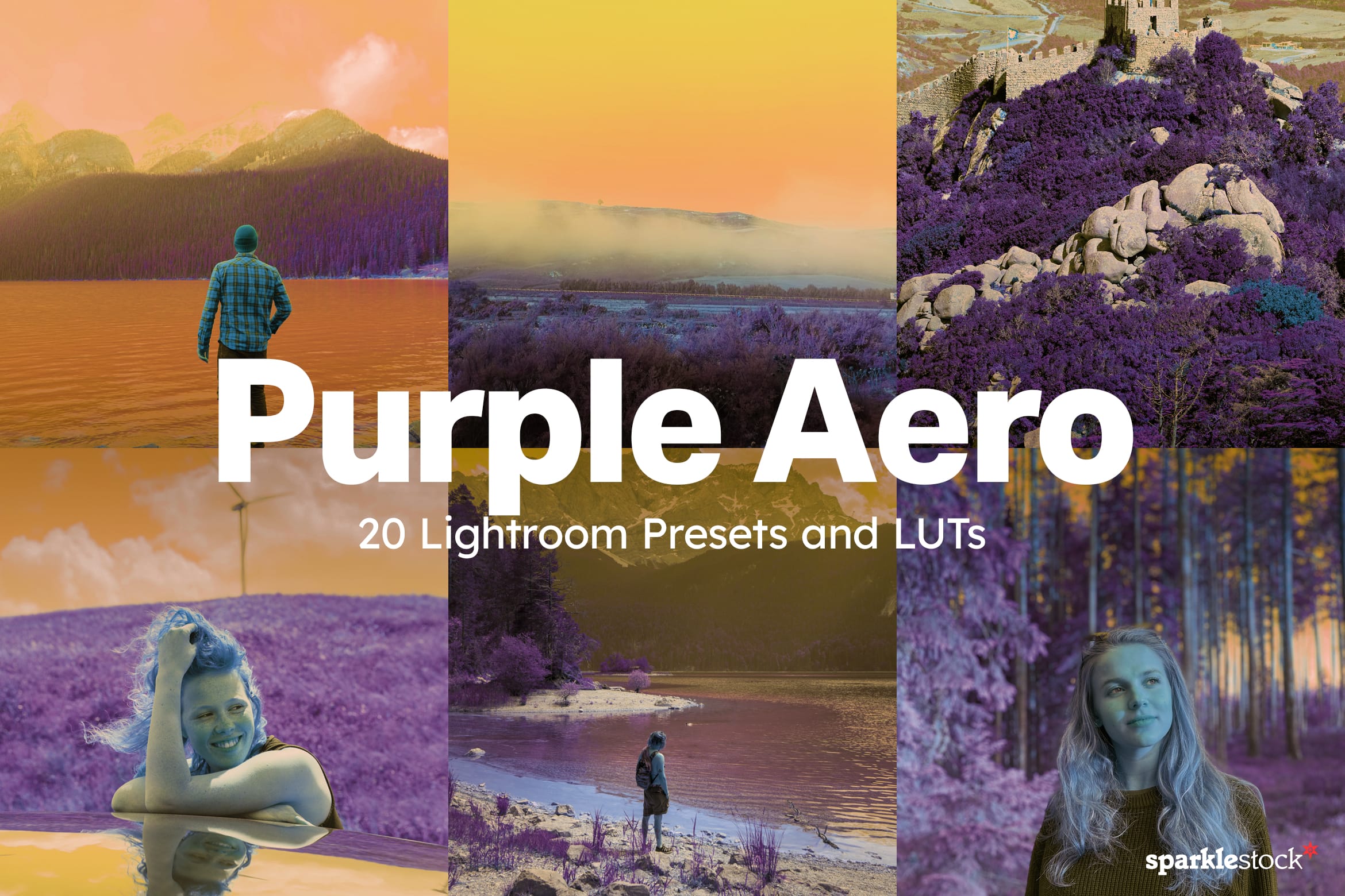 20 Purple Aero Lightroom Presets and LUTs