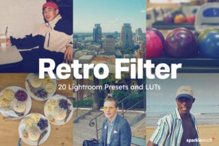 20 Retro Filter Lightroom Presets and LUTs