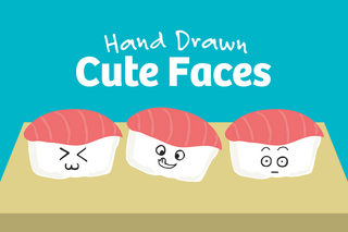 101 Hand Drawn Cute Faces
