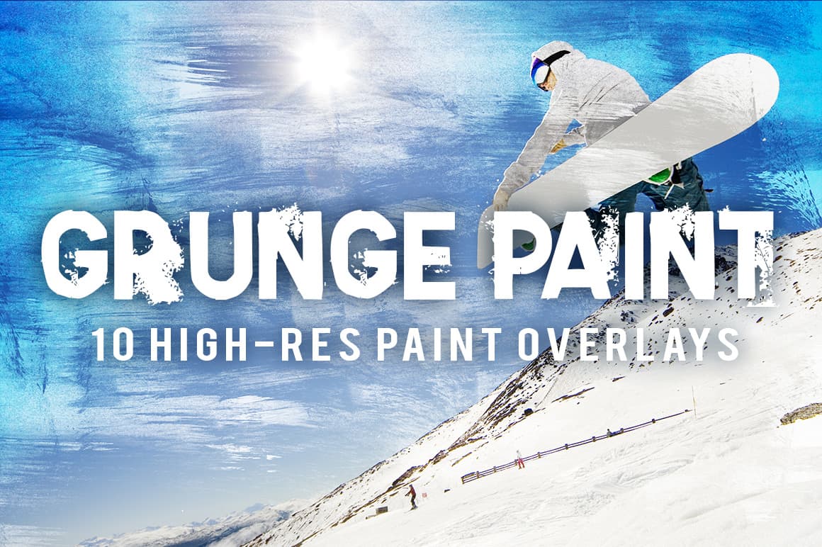10 Grunge Paint Overlays