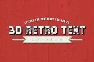3D Retro Text Creator