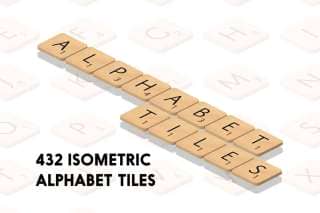 Isometric Alphabet Tiles