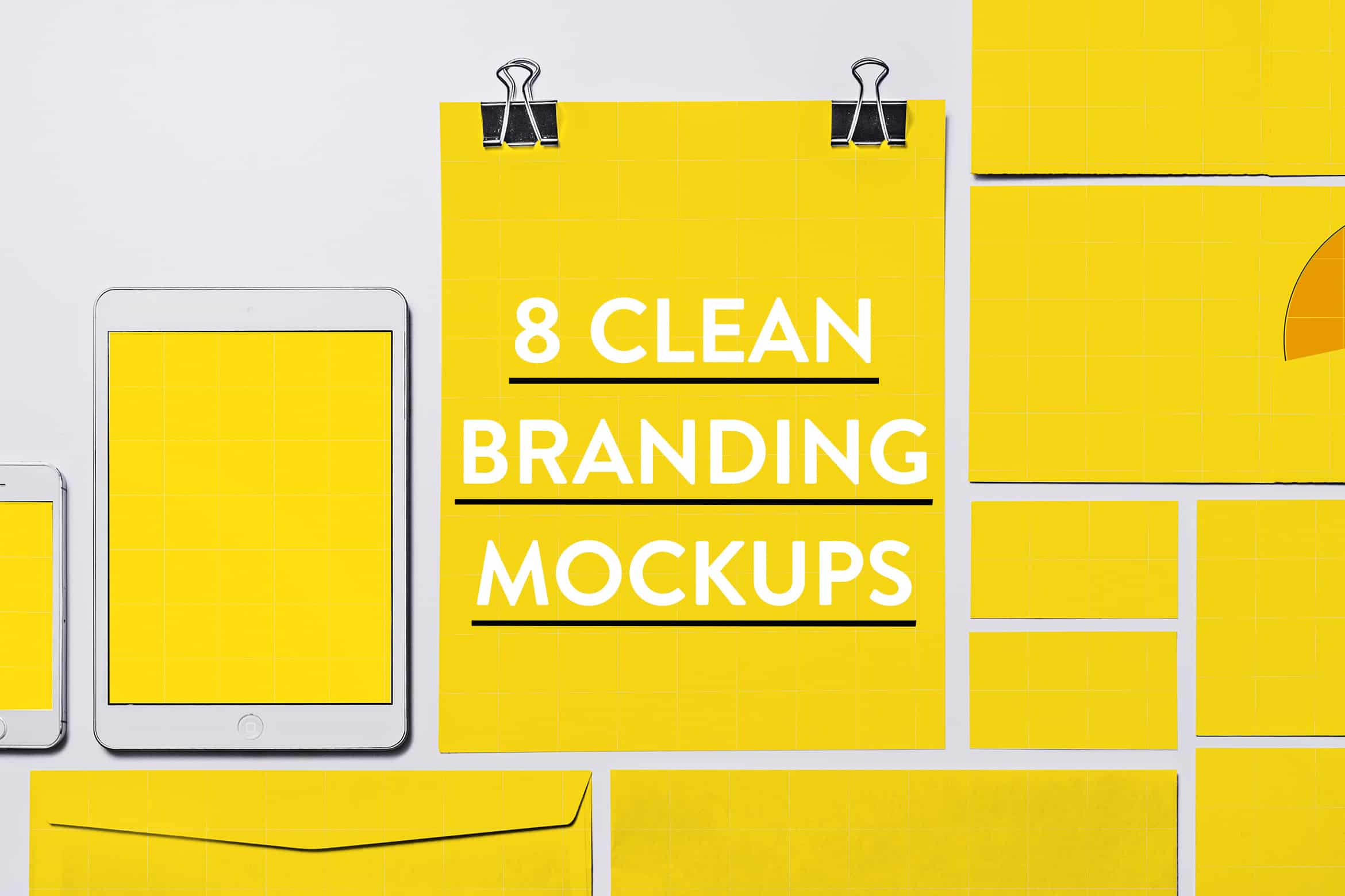 8 Clean Identity & Branding Mockups