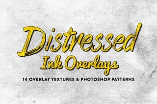 14 Distressed Ink Overlays