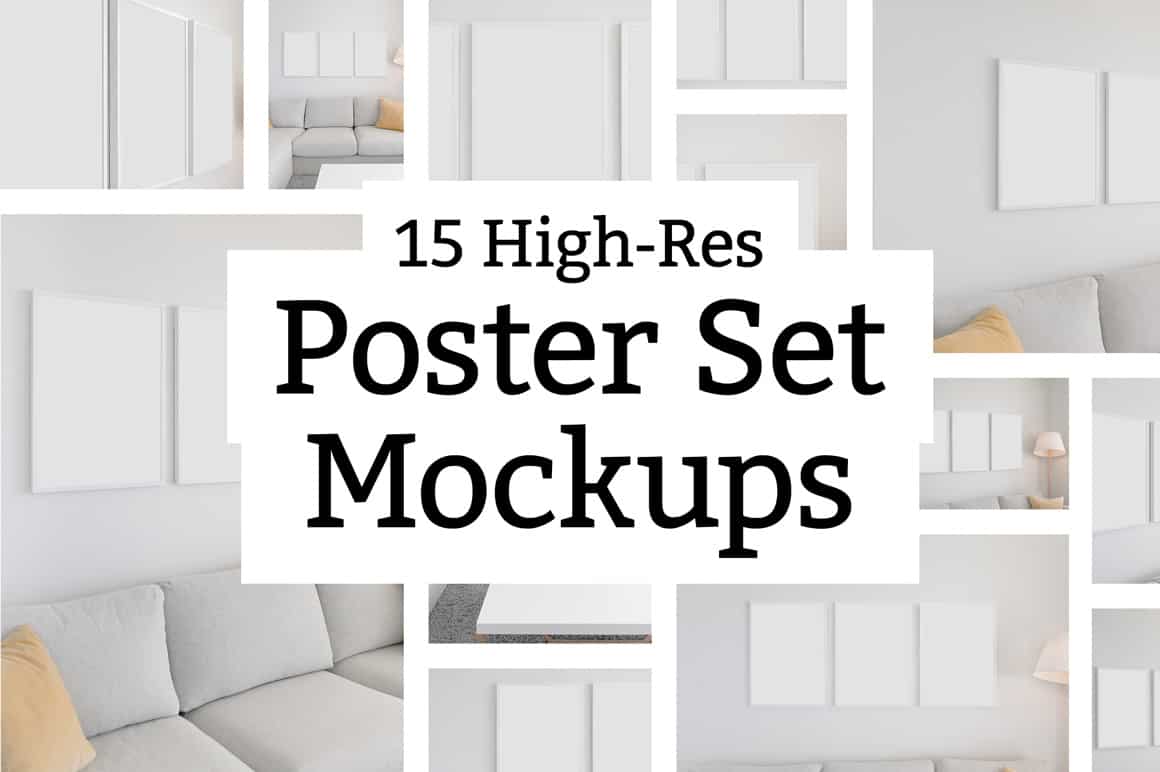 15 Poster Set Mockups