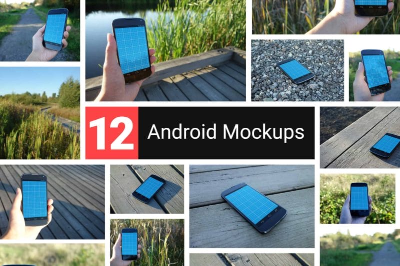 12 Realistic Android Mockups