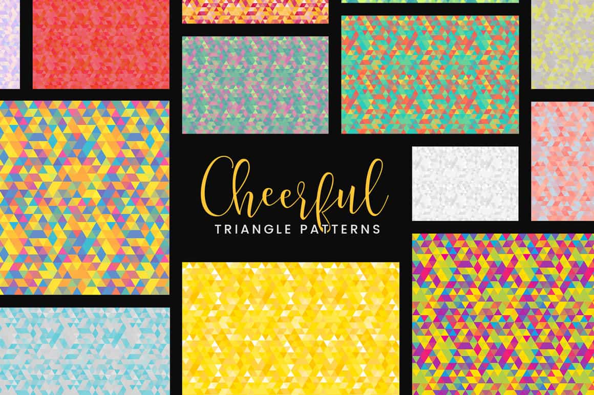 30 Cheerful Triangle Patterns