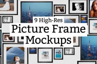 9 Picture Frame Mockups